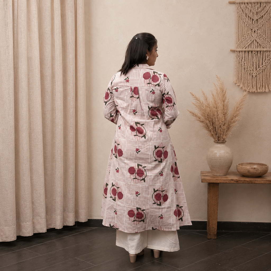 Floral Breeze Co-ord Set- Blush Pink