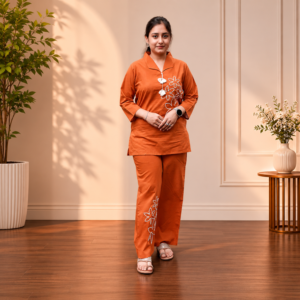 Rustic Patel Applique Co-ord Set