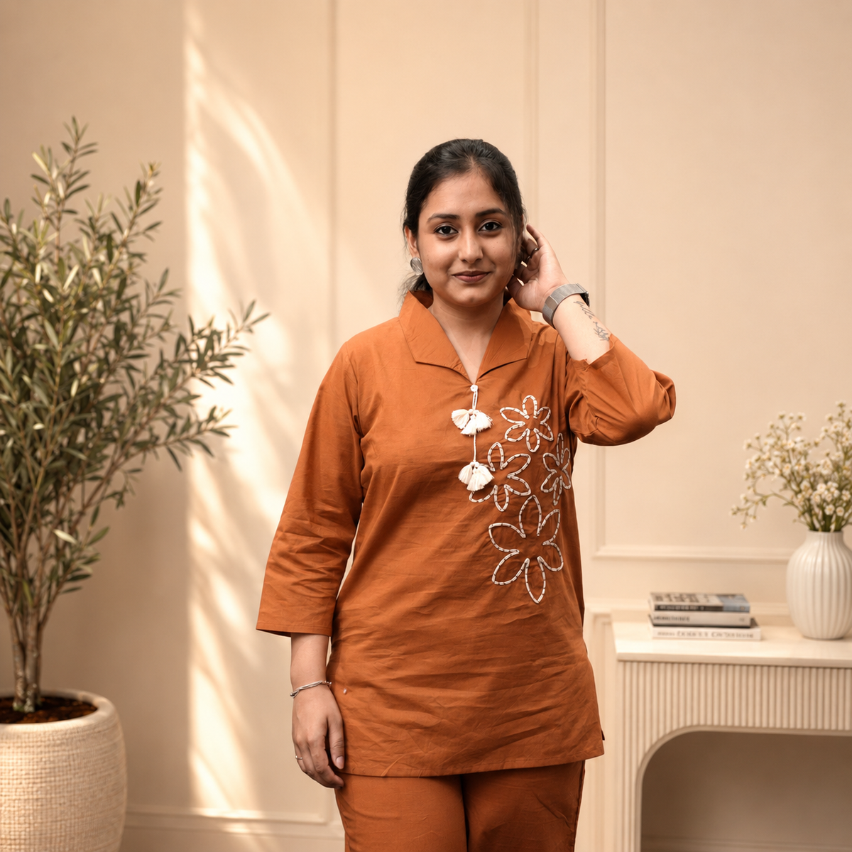 Rustic Patel Applique Co-ord Set