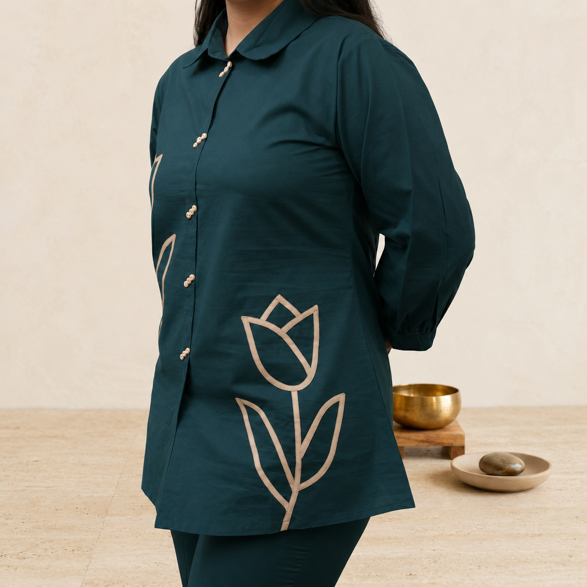 Teal Tulip Co-ord Set