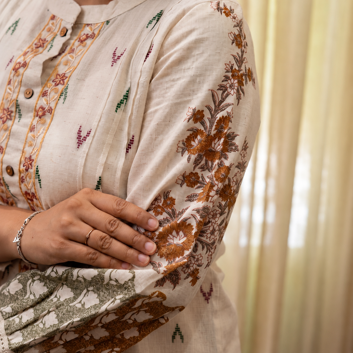 Rajwadi Embroidered Co-ord Set | Summer Casual Wear