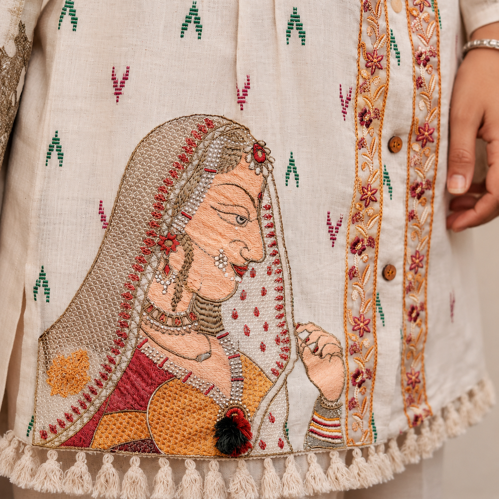 Rajwadi Embroidered Co-ord Set | Summer Casual Wear