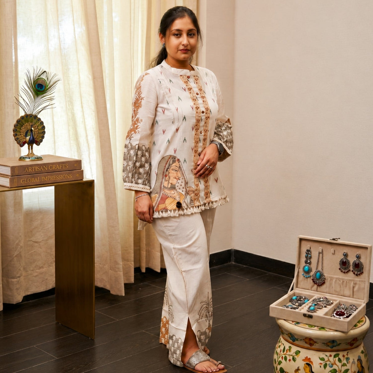 Rajwadi Embroidered Co-ord Set | Summer Casual Wear